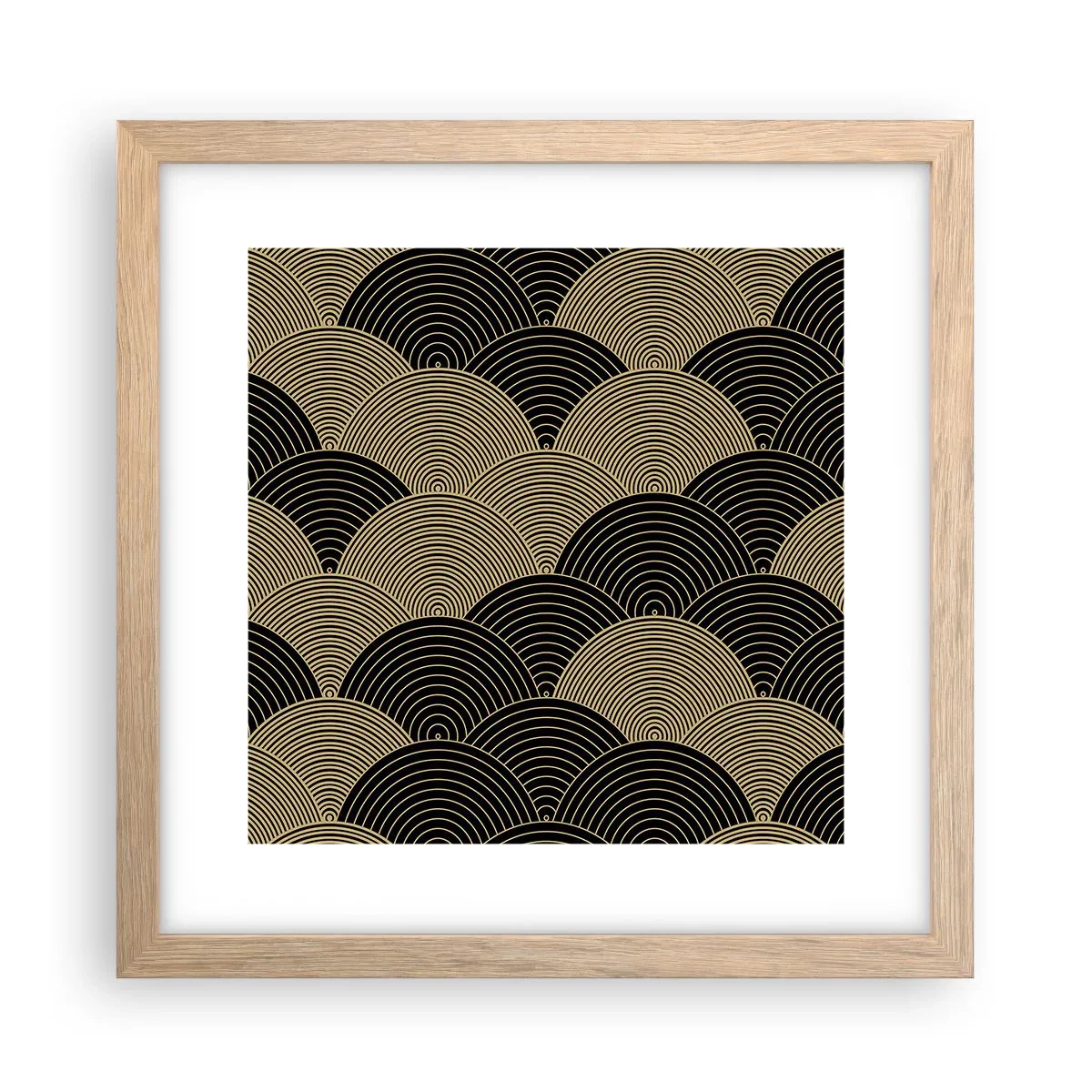 Plagát v ráme zo svetlého duba - Jednota v mnohosti - 30x30 cm