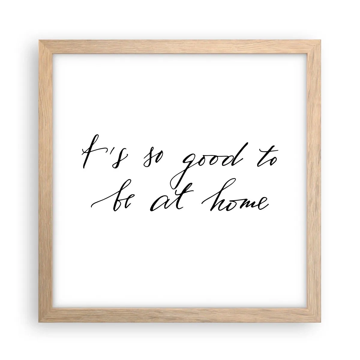 Plagát v ráme zo svetlého duba - Celá pravda - 30x30 cm