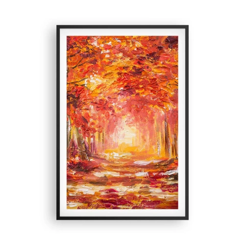 Plagát v čiernom ráme - Medený les - 61x91 cm