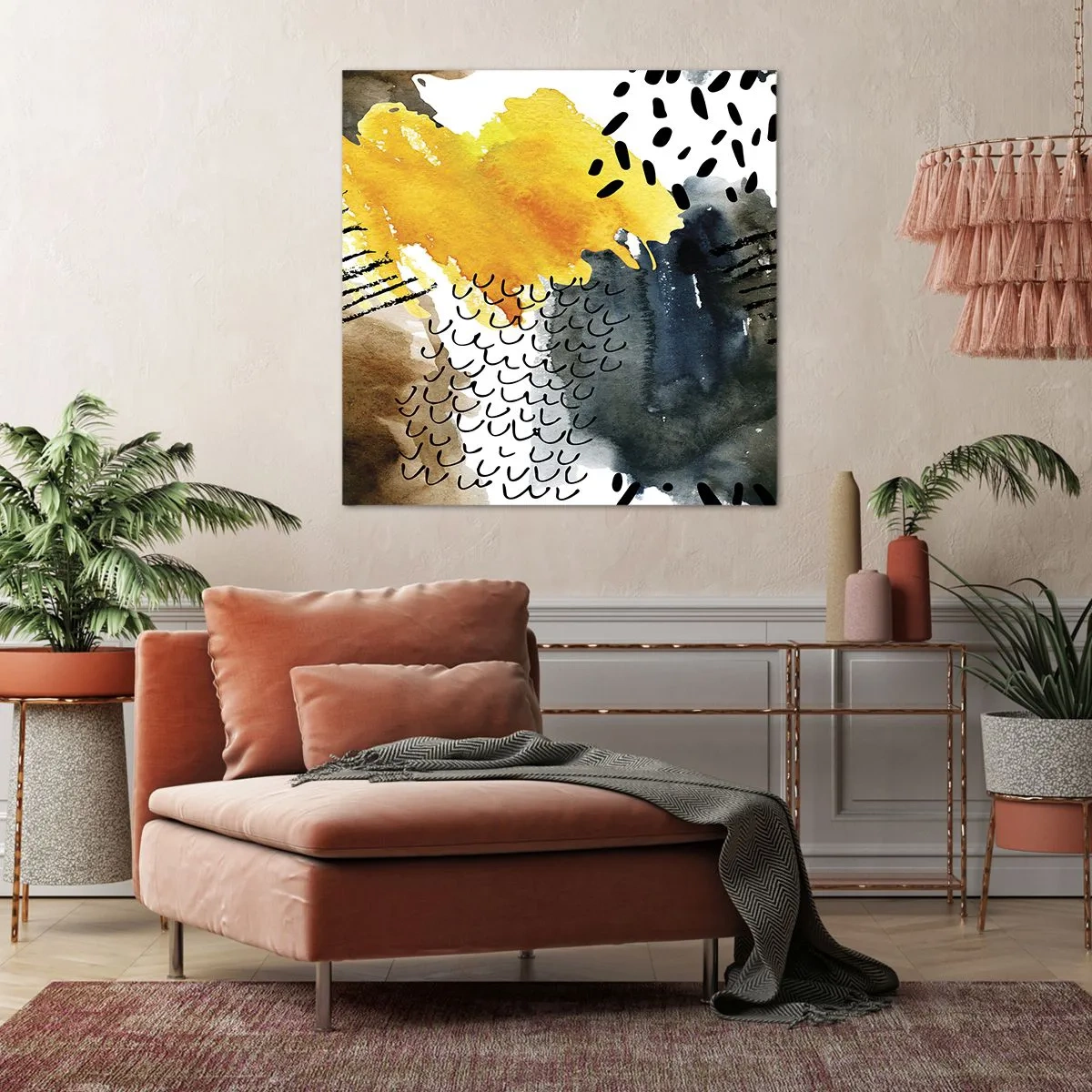 Obraz na plátne - Stretnutie živlov - 70x70 cm