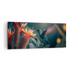 Obraz na plátne - Skutočne pestrý život - 100x40 cm