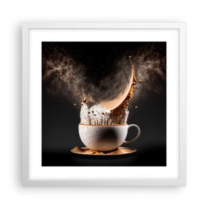 Plagát v bielom ráme - Explózia chuti - 40x40 cm