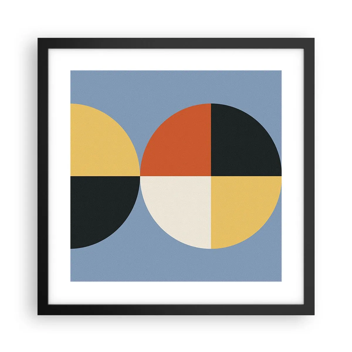 Plagát v čiernom ráme - Pozri a počítaj - 40x40 cm