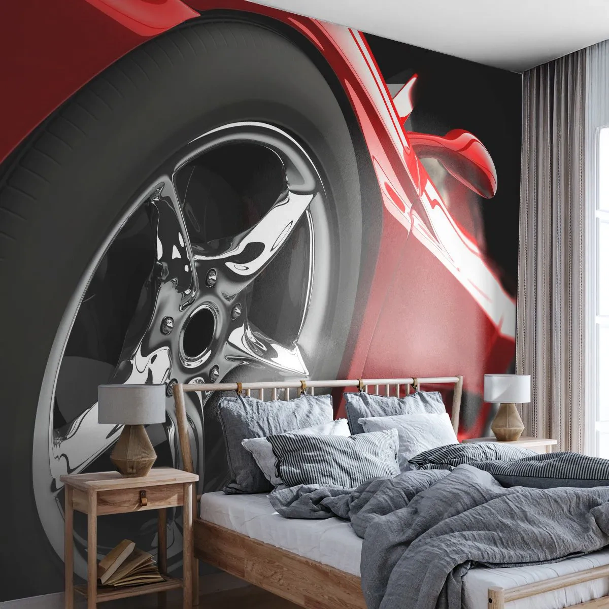 Samolepiaca Fototapeta Deluxe Sticker - Vytvorený pre rýchlosť - Automobilový priemysel, Športové autá, Rim - 250x175 cm