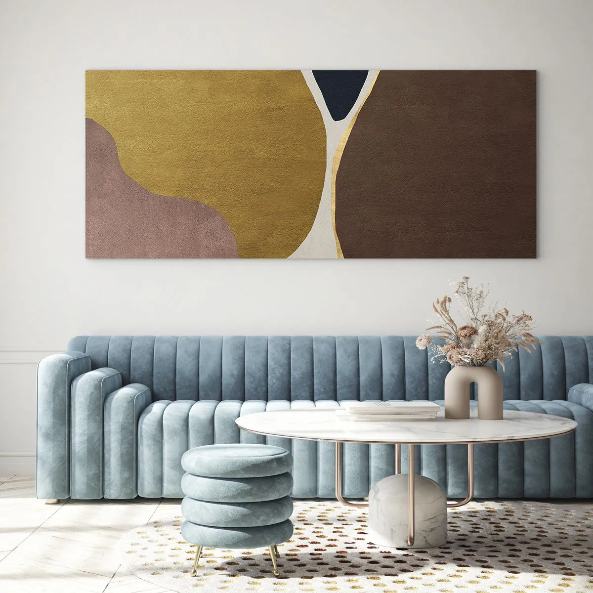 Obraz na skle - Abstrakcia – miesto v priestore - 100x40 cm