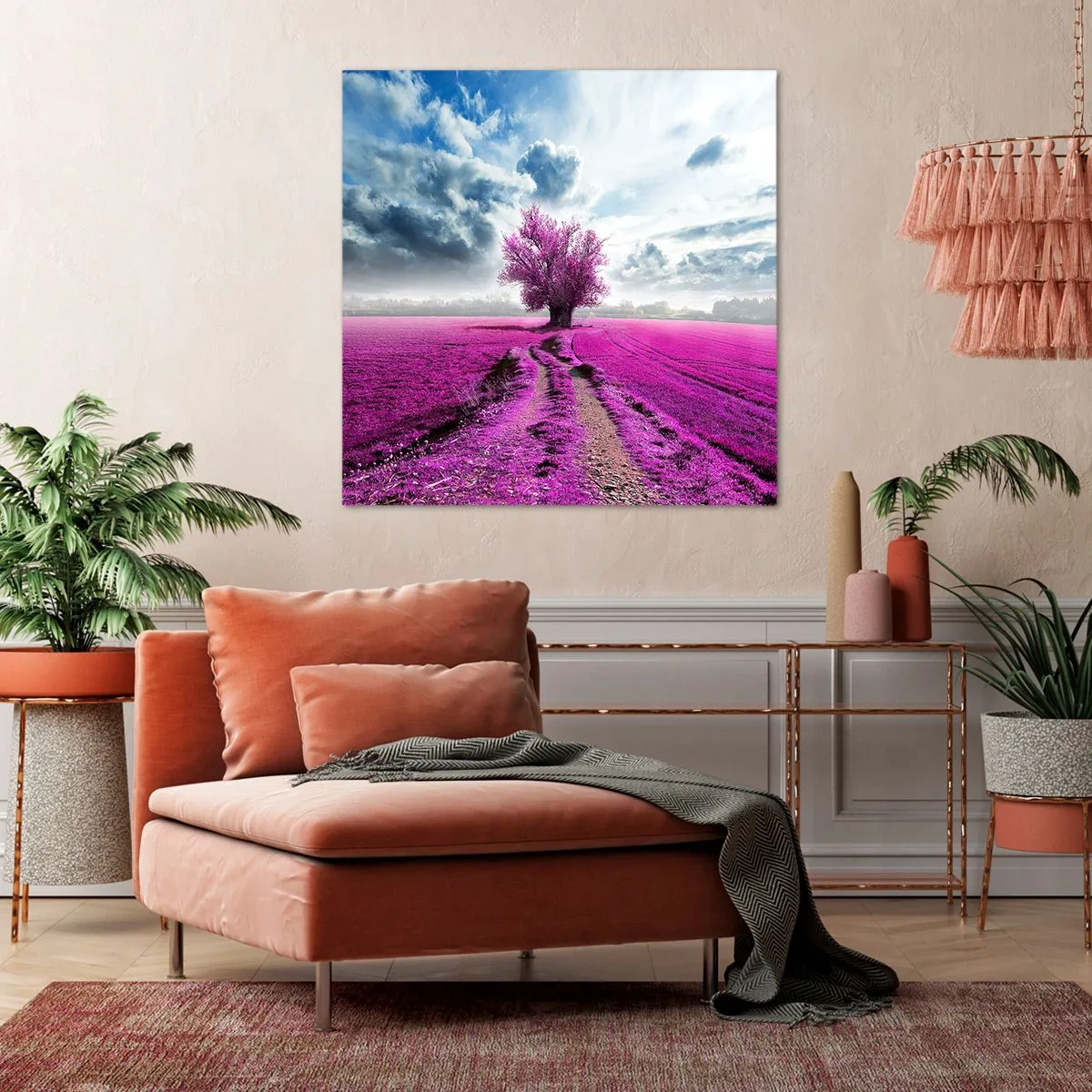 Obraz na plátne - Vresoviská - divočina - 40x40 cm