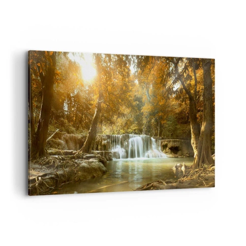 Obraz na plátne - Parkový vodopád - 100x70 cm