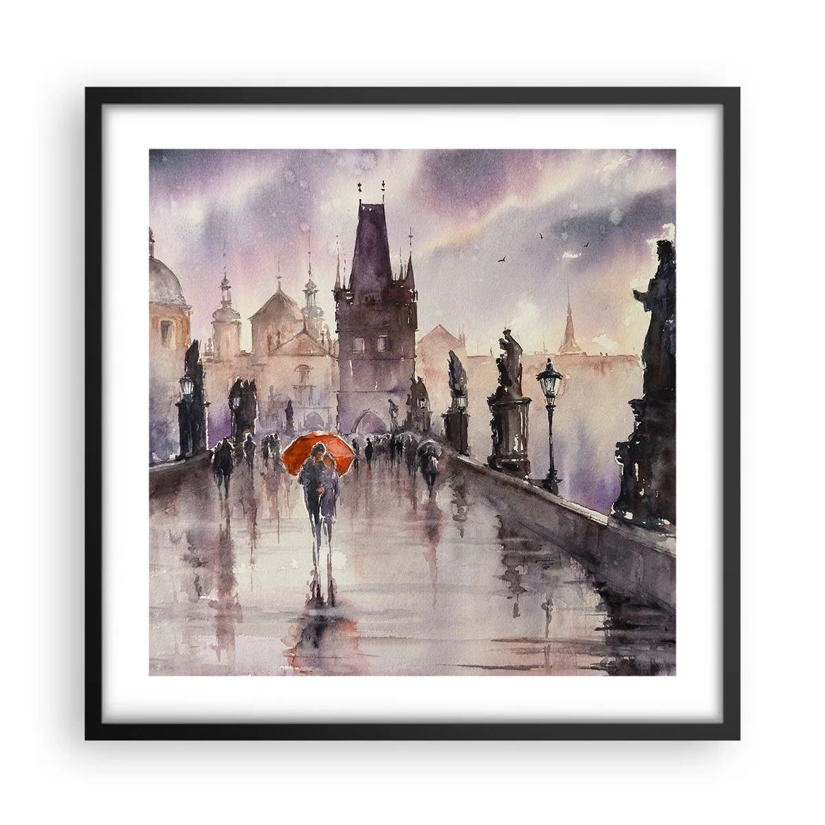 Plagát v čiernom ráme - Ľudia sa nemenia - 50x50 cm