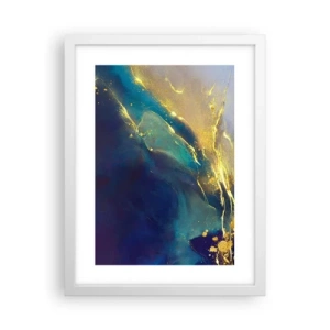 Plagát v bielom ráme - Zlatý močiar - 30x40 cm