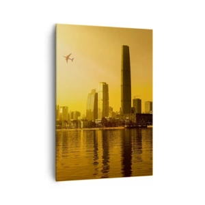 Obraz na plátne - Zlaté mesto - 70x100 cm