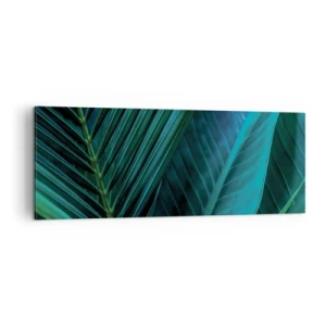 Obraz na plátne - Anatómia zelene - 140x50 cm