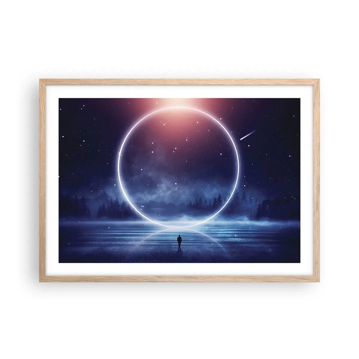 Plagát v ráme zo svetlého duba - Už sú tu... - 70x50 cm