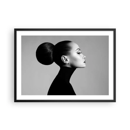 Plagát v čiernom ráme - Moderná Nefertiti - 70x50 cm