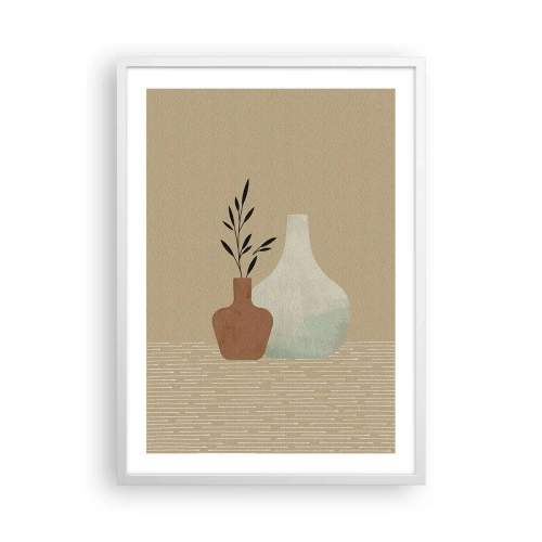 Plagát v bielom ráme - Váza a jej myšlienka - 50x70 cm
