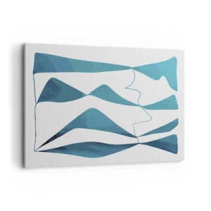 Obraz na plátne - Abstrakcia: tyrkysový vzťah - 100x70 cm