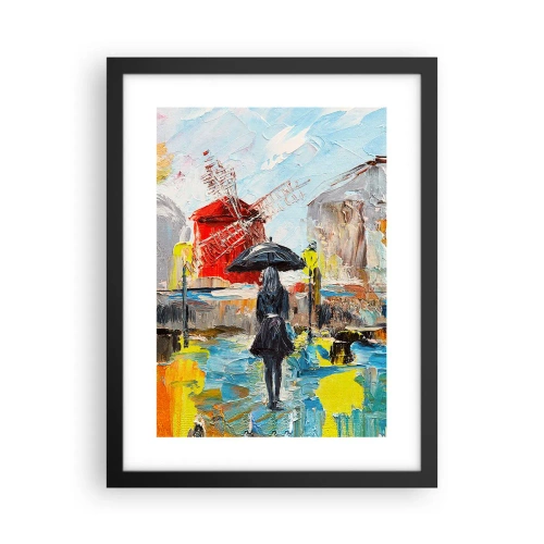 Plagát v čiernom ráme - Parížske legendy - 30x40 cm
