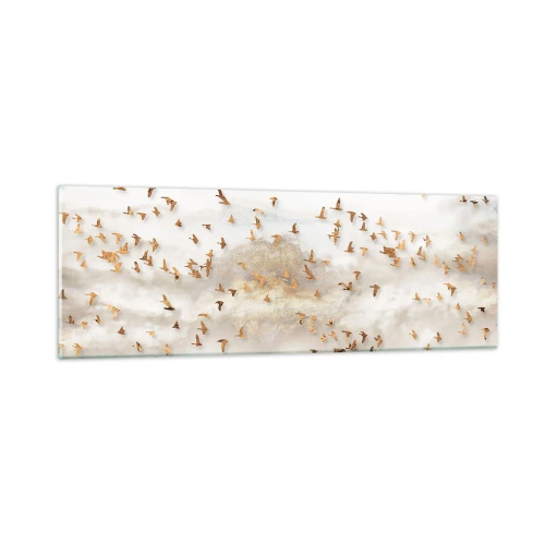 Obraz na skle - Už je čas... - 90x30 cm