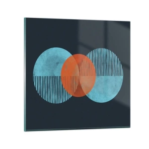 Obraz na skle - Symetrická kompozícia - 70x70 cm
