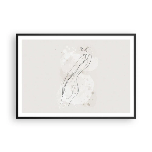 Plagát v čiernom ráme - Zablúdiť pohľadom - 100x70 cm