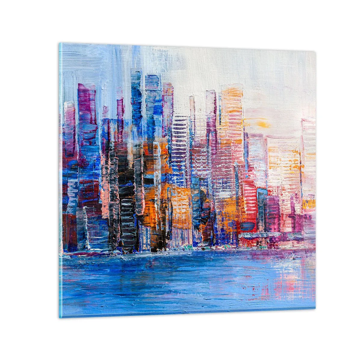 Obraz na skle - Radostná metropola - 70x70 cm