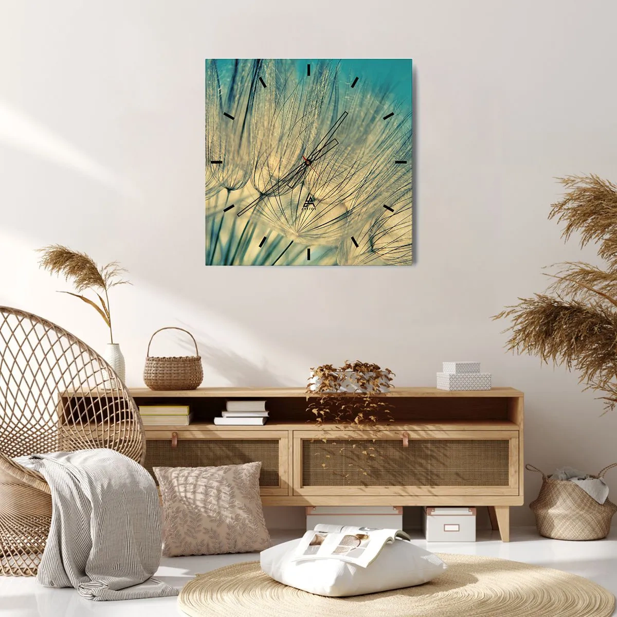 Nástenné hodiny - Čakanie na vietor - 30x30 cm