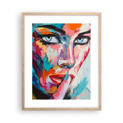 Plagát v ráme zo svetlého duba - Naše prvé tajomstvo - 40x50 cm