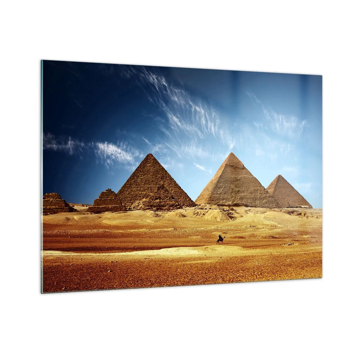 Obraz na skle - 40 storočí sa na vás pozerá - 100x70 cm