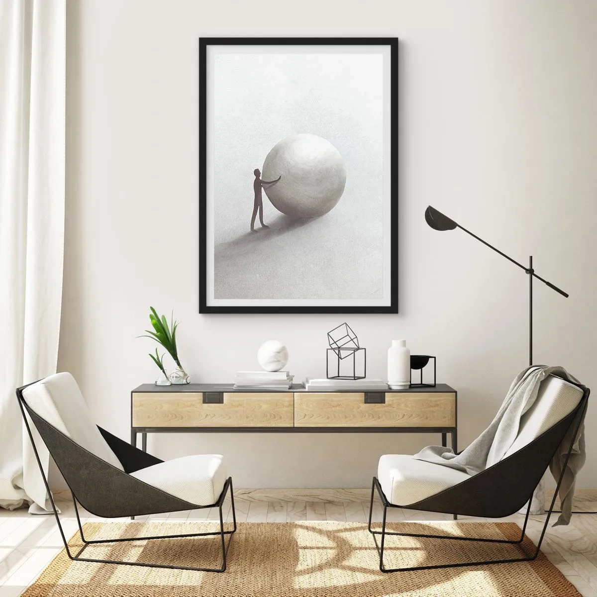 Plagát v čiernom ráme - Hra života - 70x100 cm