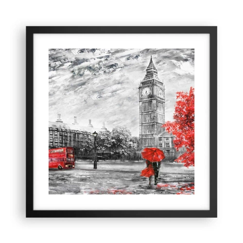 Plagát v čiernom ráme - Vzrušujúci deň - 40x40 cm
