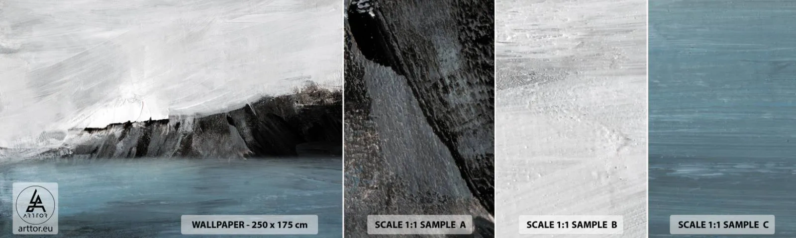 Vzorka Fototapeta Standard Eco - Voda – zem: stret živlov - pobrežie, Krajina, More - 100x30 cm