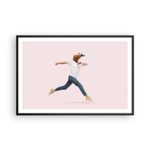 Plagát v čiernom ráme - Štipka absurdity - 91x61 cm