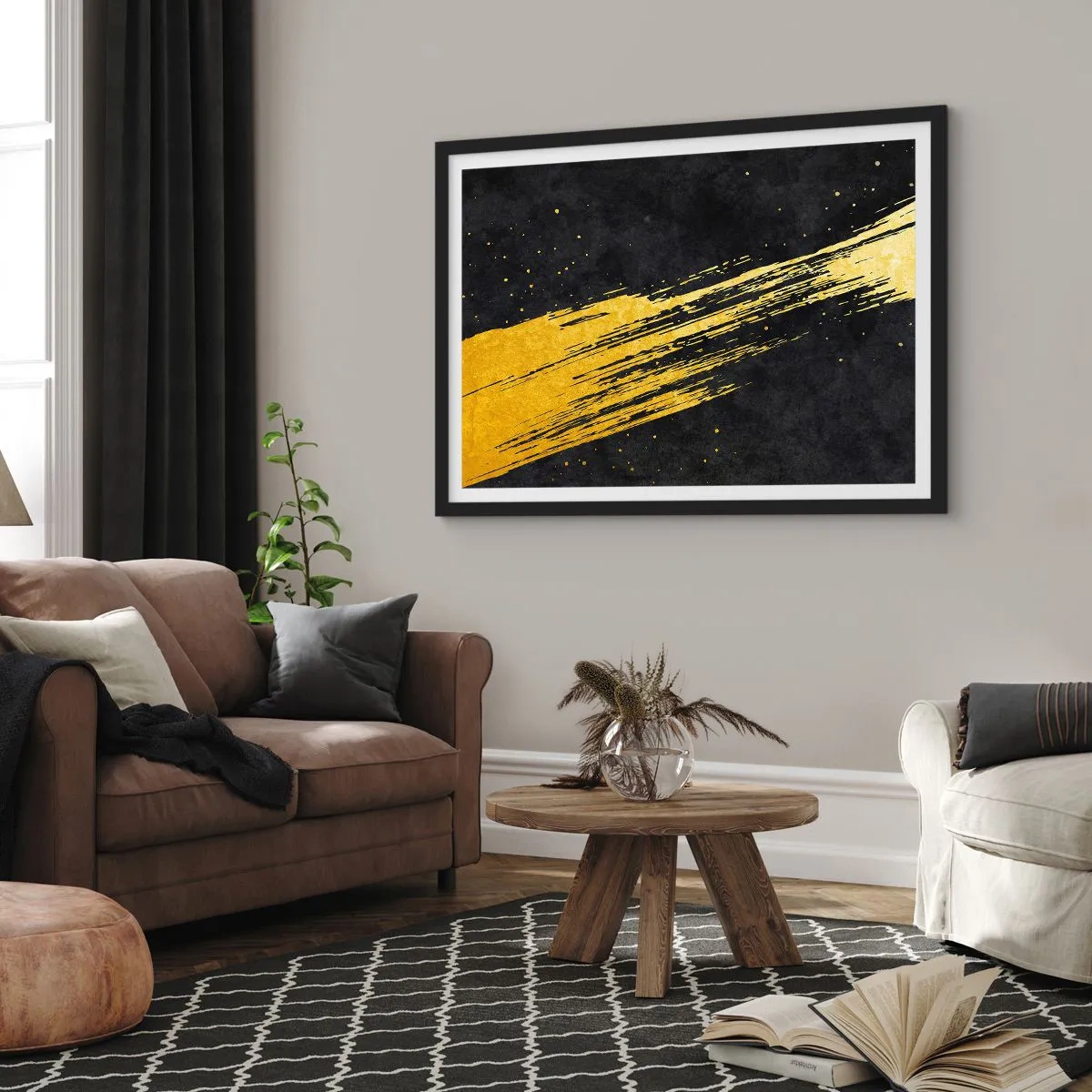 Plagát v čiernom ráme - Skok do hyperpriestoru - 91x61 cm