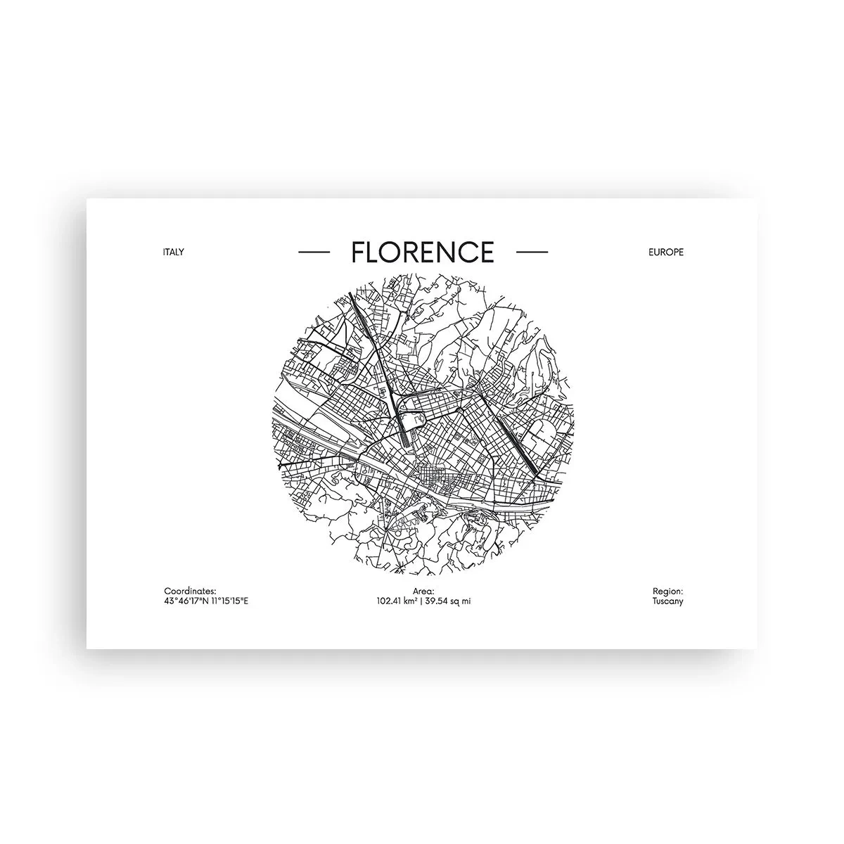 Plagát - Anatómia Florencie - 91x61 cm