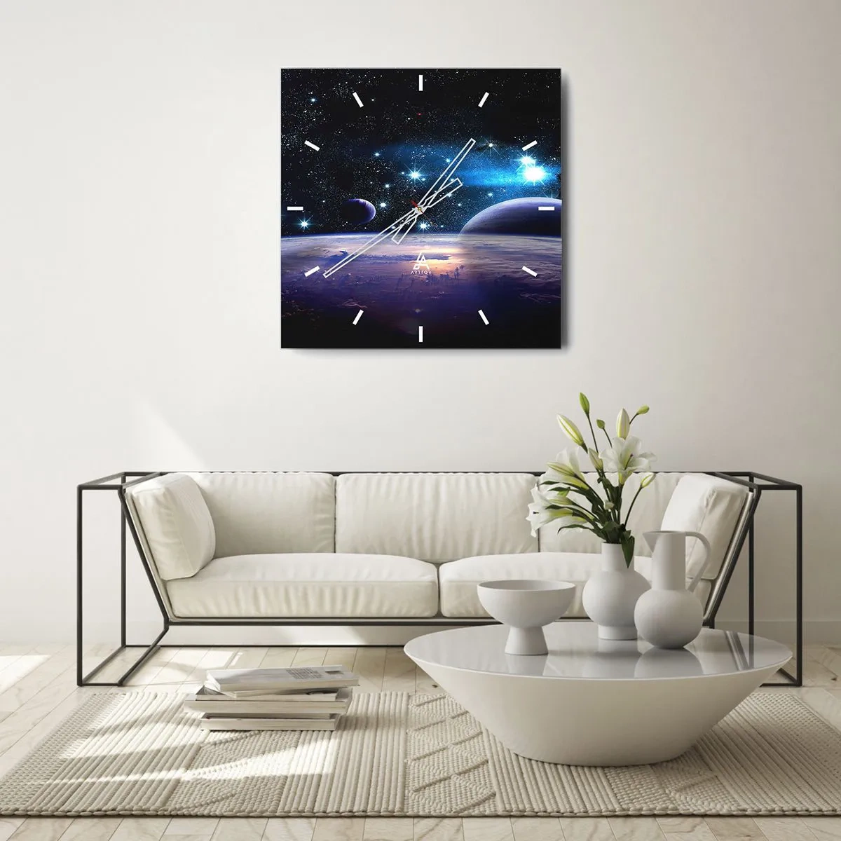 Nástenné hodiny - Stále sami? - 30x30 cm