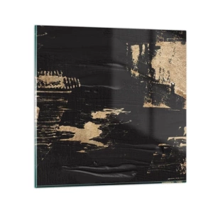 Obraz na skle - Stopa dotyku - 40x40 cm