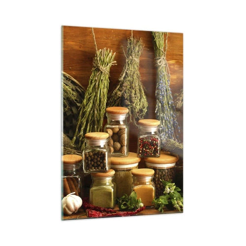 Obraz na skle - Kuchynské kúzla - 50x70 cm