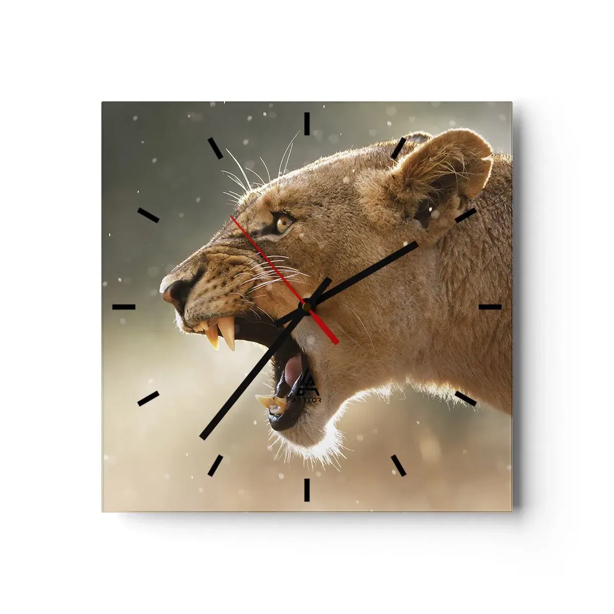 Nástenné hodiny - Snaž sa nepočúvať - 40x40 cm