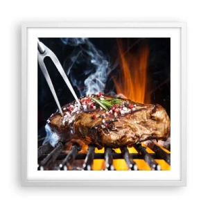 Plagát v bielom ráme - Šťavnaté a voňavé - 50x50 cm