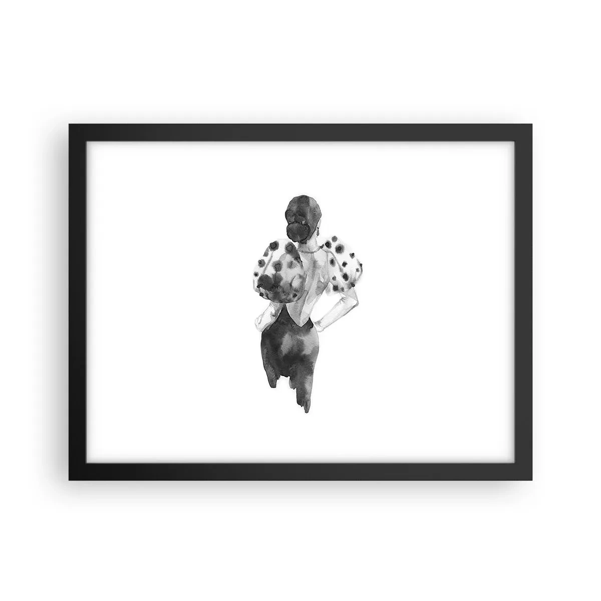 Plagát v čiernom ráme - Prešla hneď vedľa - 40x30 cm