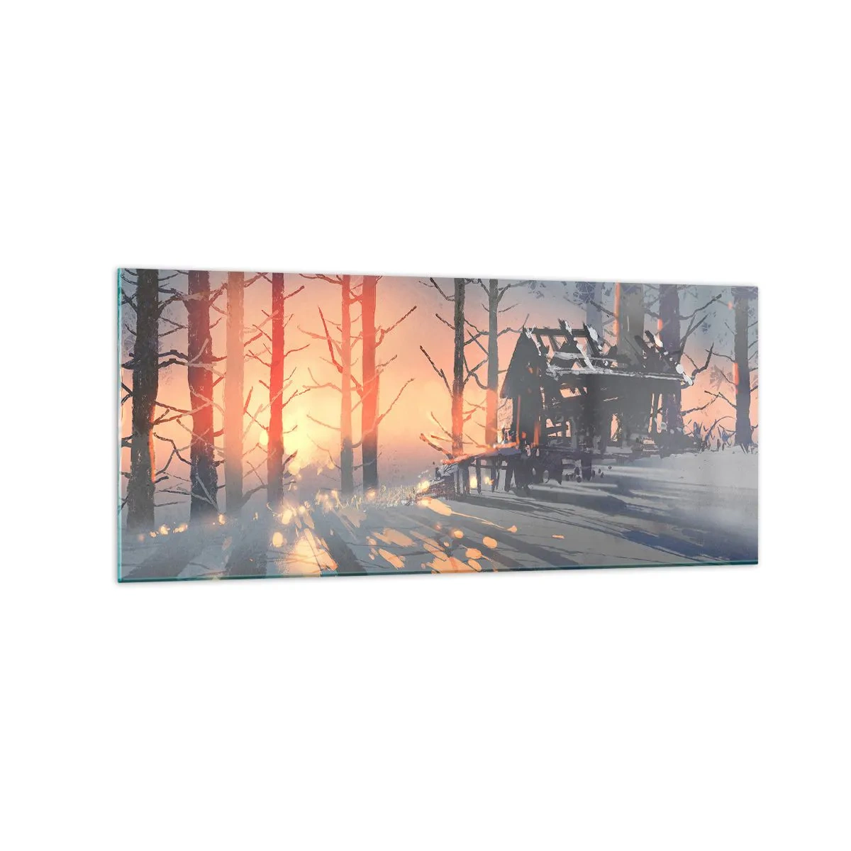 Obraz na skle - Pozerá sa tu iba slnko - 120x50 cm