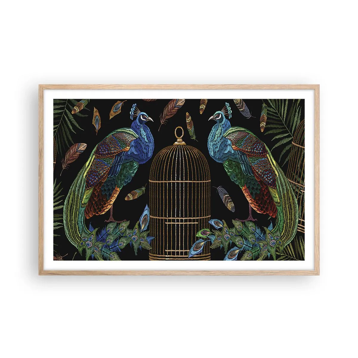 Plagát v ráme zo svetlého duba - V kráľovskom rúchu - 91x61 cm