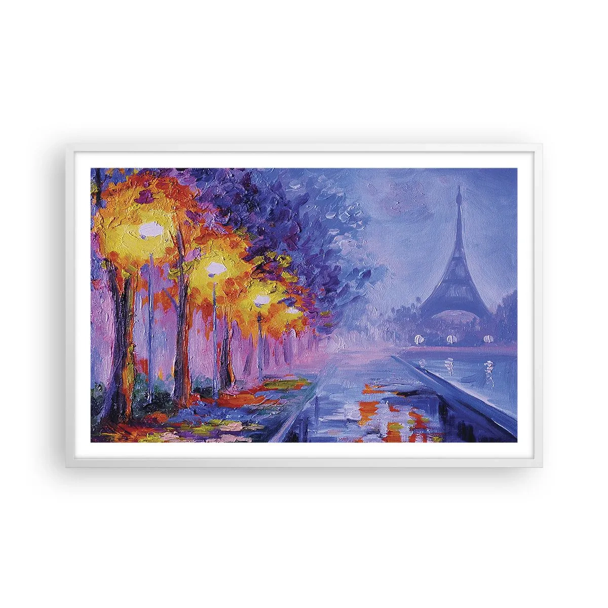 Plagát v bielom ráme - Prechádzka snov - 91x61 cm