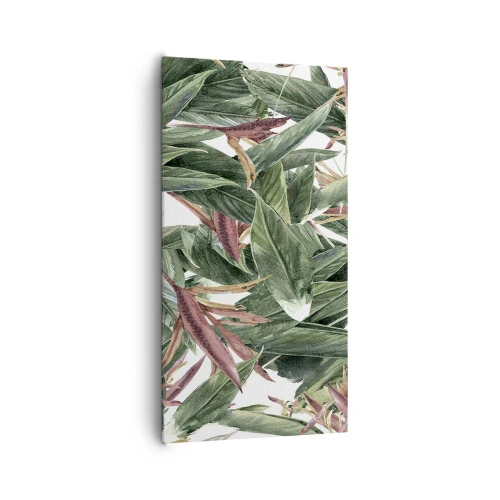 Obraz na plátne - Smaragdovo-ľaliové húštie - 65x120 cm