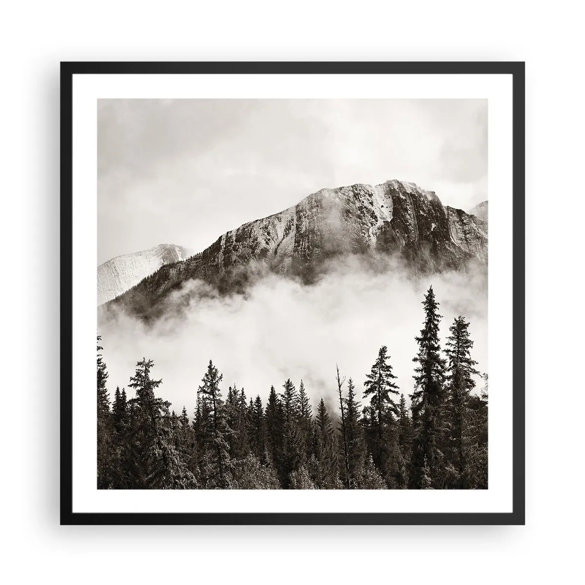 Plagát v čiernom ráme - Žulový panovník - 60x60 cm