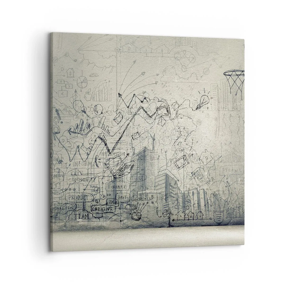 Obraz na plátne - Môj skvelý mestský život - 50x50 cm