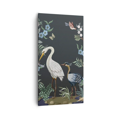 Obraz na plátne - Vtáčí sprievod - 55x100 cm