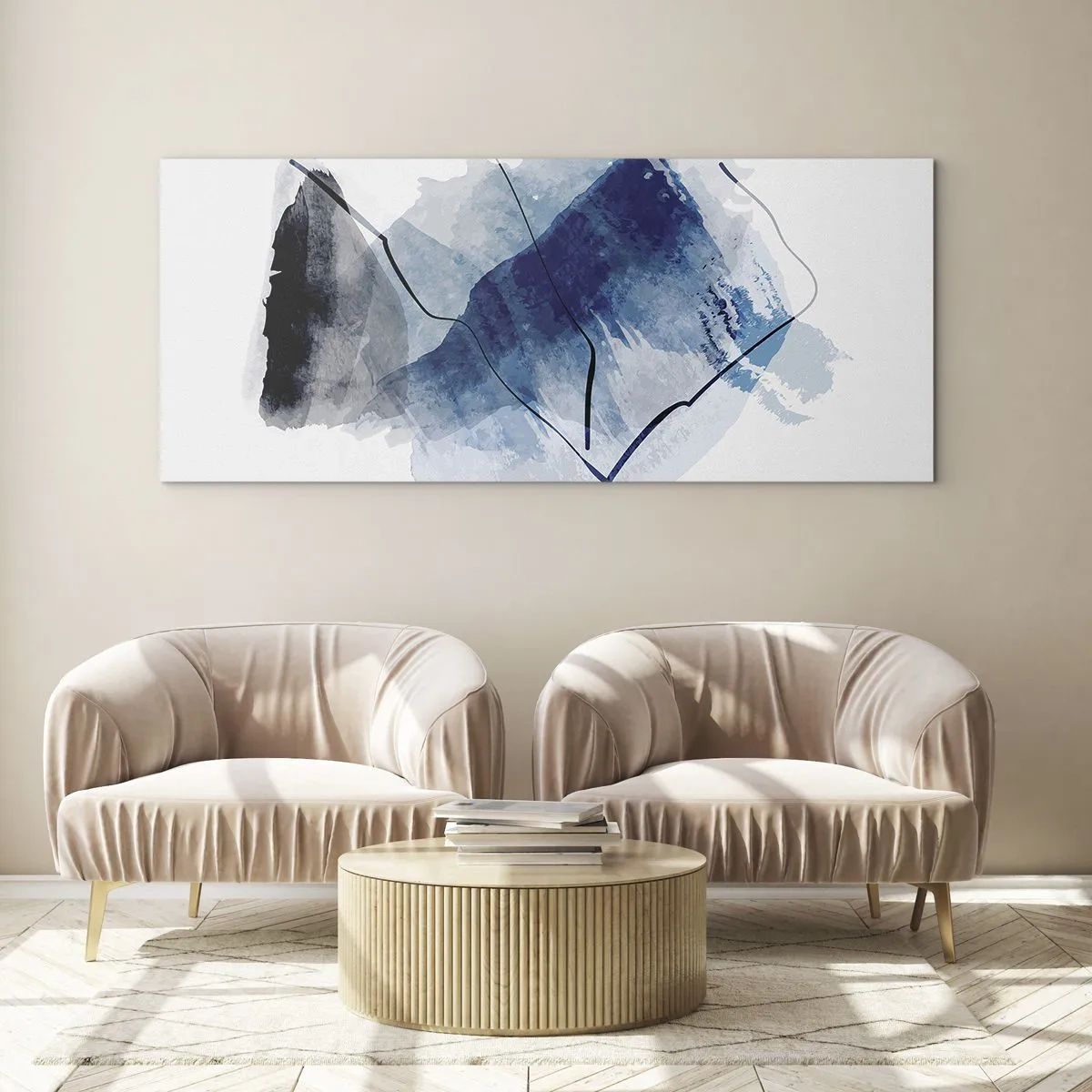 Obraz na skle - Ľadová hora - 100x40 cm