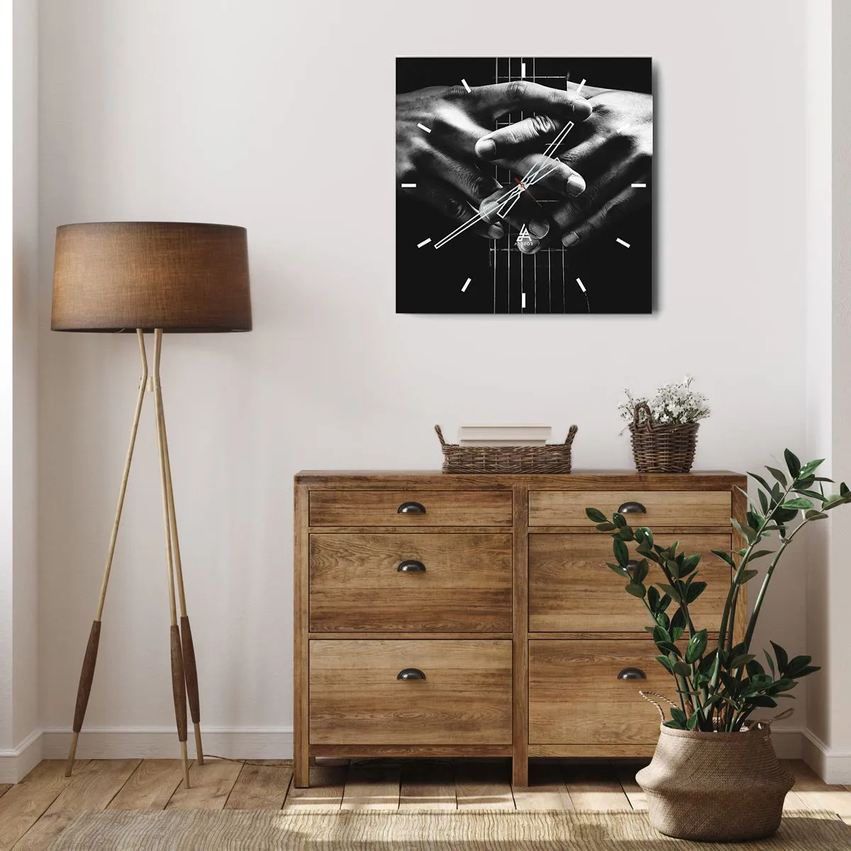 Nástenné hodiny - Umelcova modlitba - 40x40 cm