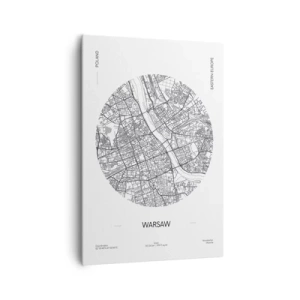 Obraz na plátne - Anatómia Varšavy - 70x100 cm