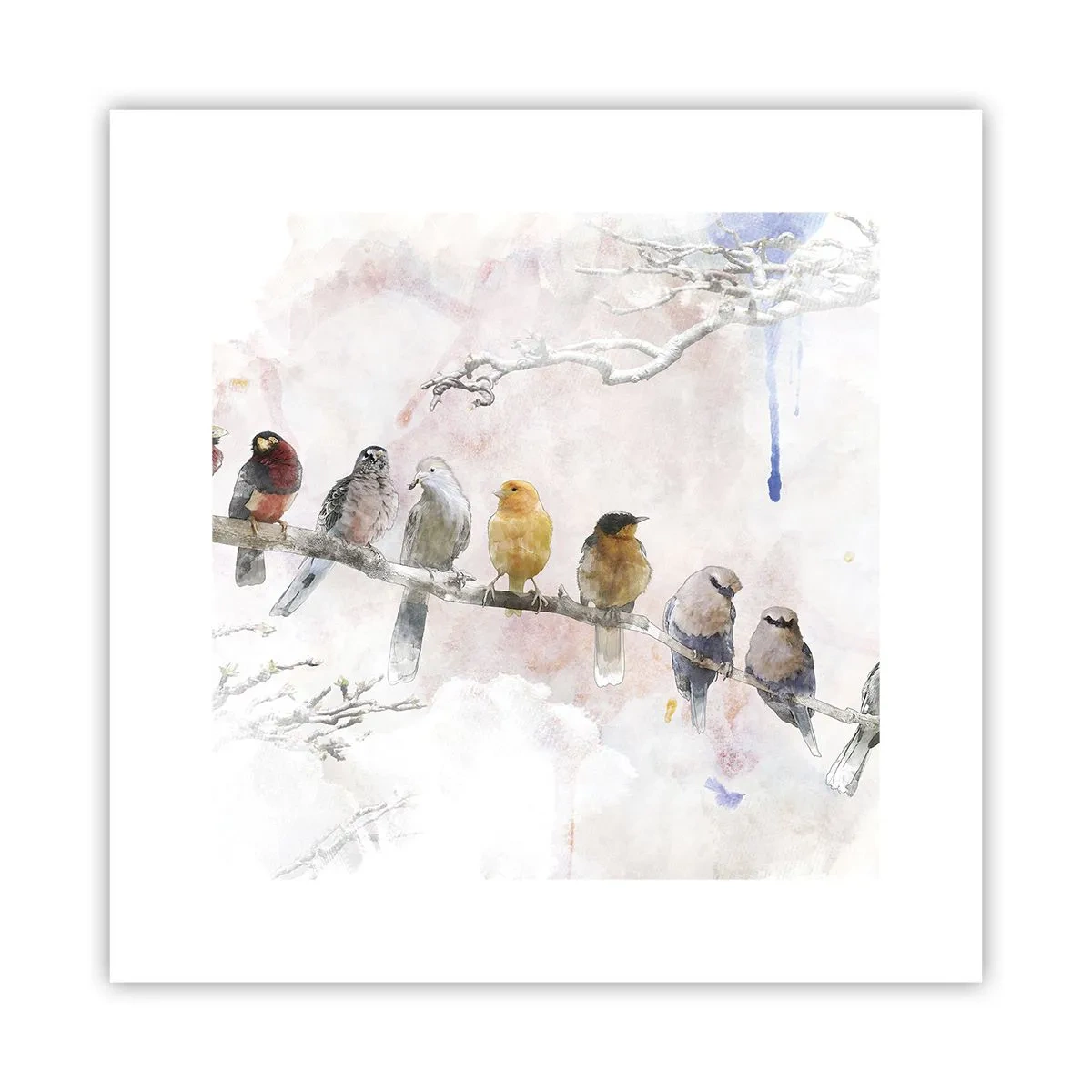 Plagát - Okrídlené stretnutie - 30x30 cm